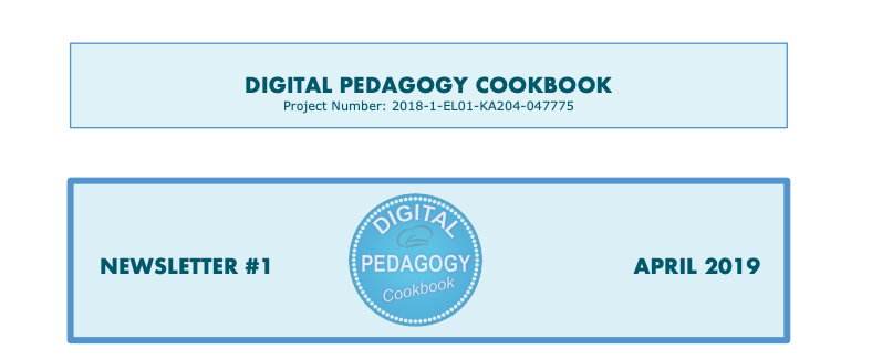 DigiPedCookbook Newsletter 1, April 2019
