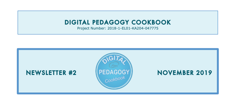DigiPedCookbook Newsletter 2, November 2019